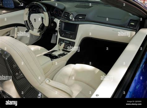 Interior of a Maserati Gran cabriolet Sport, Classic Days Berlin ...