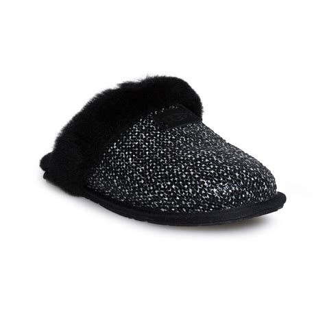 UGG Scuffette II Frill Black Slippers – MyCozyBoots