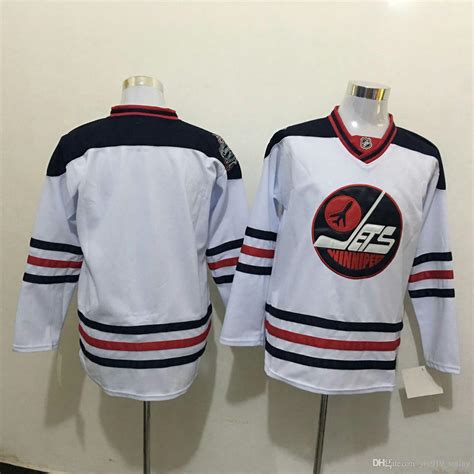 2017 2016 Heritage Classic Jersey Winnipeg Jets Blank Winter Classic White Ice Hockey Jerseys ...