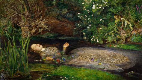 Wallpaper : John Everett Millais, Ophelia, William Shakespeare, Hamlet, artwork, oil painting ...