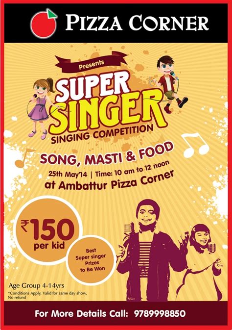 Singing Competition-Pizza Corner – Kids Contests