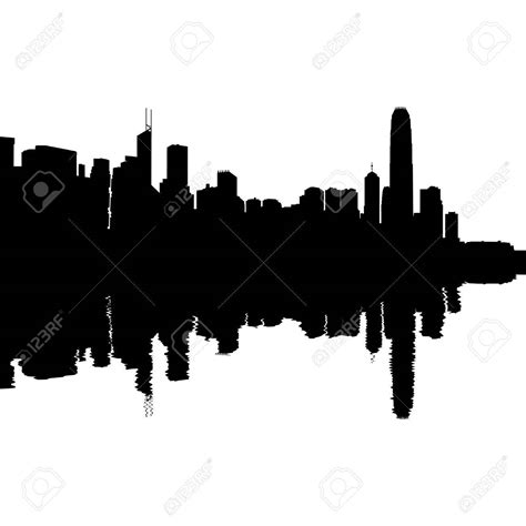 Hong Kong Skyline Drawing | Free download on ClipArtMag