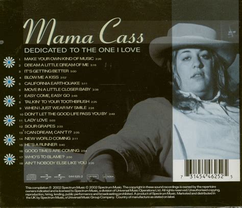 MAMA CASS CD: Dedicated To The One I Love (CD) - Bear Family Records