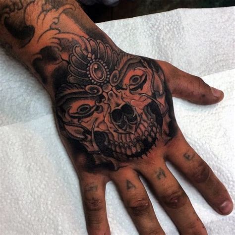 80 Skull Hand Tattoo Designs For Men - Manly Ink Ideas