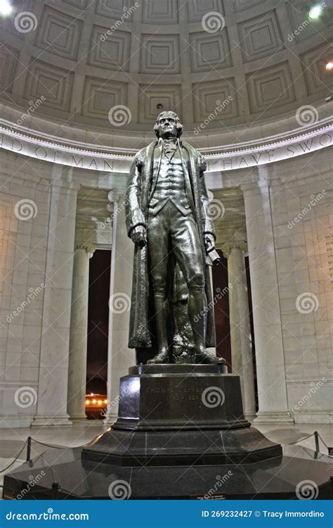 Statue of Thomas Jefferson in the Jefferson Memorial in Washington, D.C ...