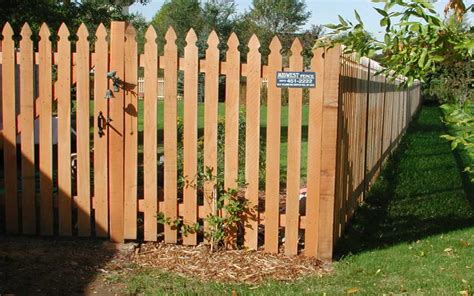 French Gothic Wood Picket Fences - Midwest Fence