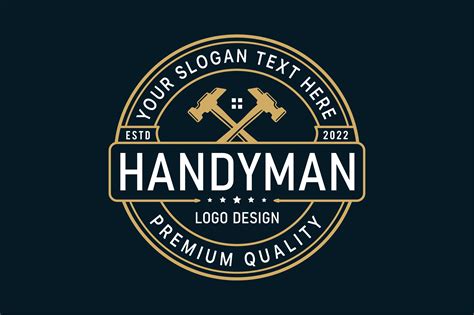 Handyman Retro Style Logo Design Vector Afbeelding door Bitmate Studio ...