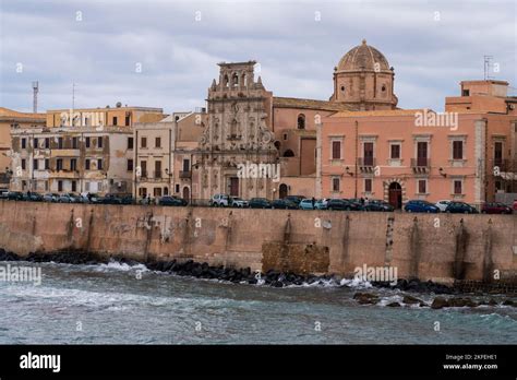 Syracuse city on the coast of Sicily. Italy. It is known for its ...