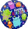Birthday Monsters Foil Balloons