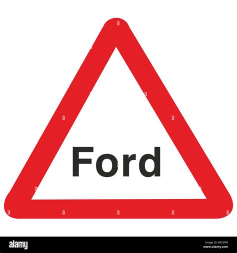 uk road sign ford Stock Photo - Alamy