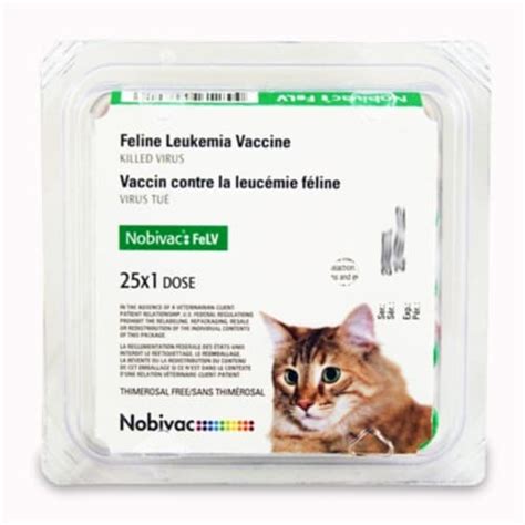 Intervet-Merck Animal Health 007SCH-1419-03 Nobivac Felv, 25 X 1 Dose ...