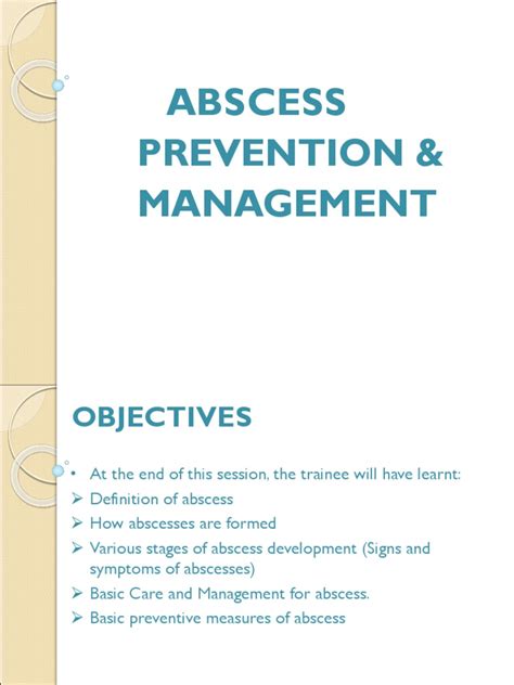 Abscess Prevention and Management | Vein | Clinical Medicine | Free 30 ...