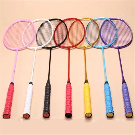 Super lightweight 5U full carbon single piece Badminton racket for ...