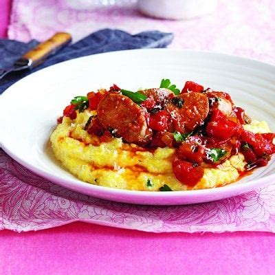 Polenta with sausage and tomato recipe - Chatelaine.com