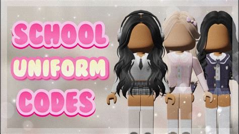 school uniform codes for bloxburg and berry avenue | roblox ♡ | School uniform outfits, Cute ...