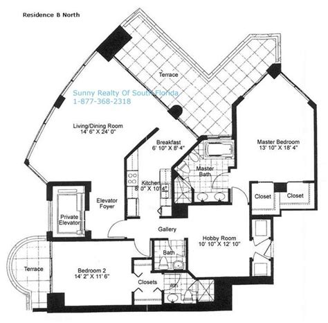 millennium_B_fp.jpg (760×749) | Floor plans, Pent house, Sunny isles beach