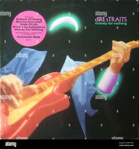 Dire Straits - Money For Nothing - Vintage vinyl album cover Stock ...