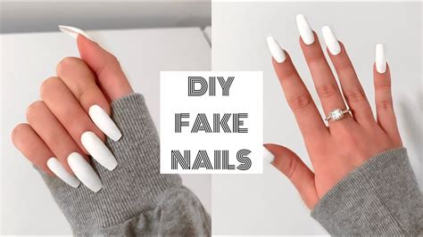 HOW TO DO FAKE NAILS AT HOME FOR BEGINNERS! | Acrylic Nails Under $30 ...