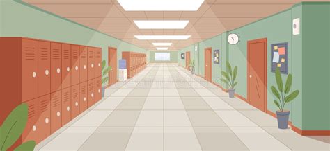 School Corridor Stock Illustrations – 4,534 School Corridor Stock ...