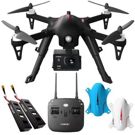 Force1 F100G 1080p Camera Drone GoPro Compatible Drone (Black) - Walmart.com