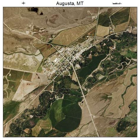 Aerial Photography Map of Augusta, MT Montana