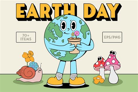 Earth Day Cartoon Collection on Behance