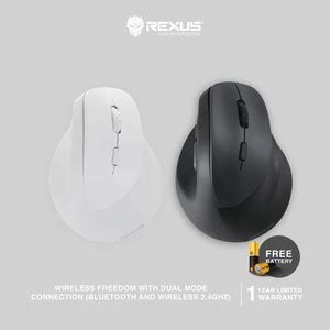 Promo Rexus Mouse Vertical Wireless Clif - White - Jakarta Utara - Rexus Official Store | Tokopedia