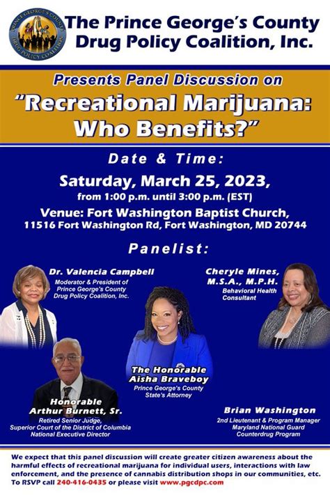 Panel Discussion: Who Benefits From Recreational Marijuana? — Prince ...