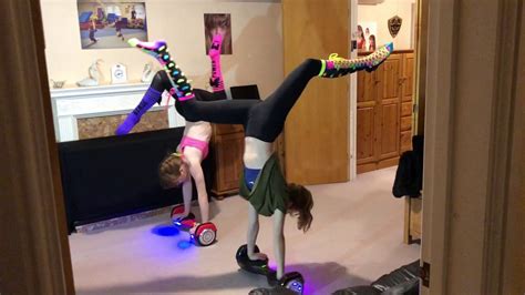 HOVERBOARD TRICKS HAND BALANCING DANCE ON MY RAZOR RAZOR UK HOVERTRAX 2.0 - GYMNAST KARINA - YouTube