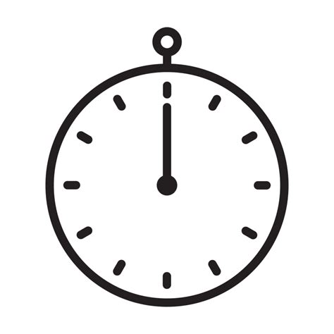 clock face icon black and white transparent background 19923746 PNG