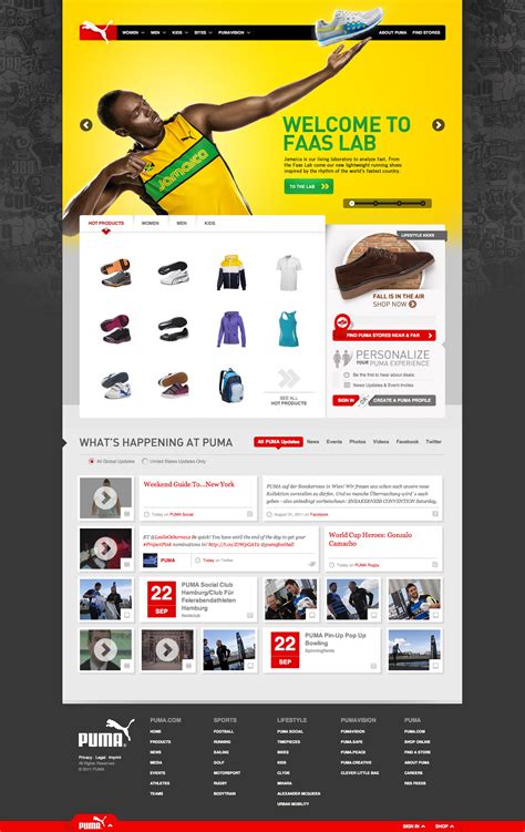 Friday Favorite – PUMA.com’s beautiful inspiring Web/UI Design