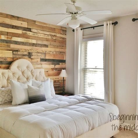 Accent wall made from distressed pallet wood | Pallet accent wall, Diy pallet wall, Pallet walls