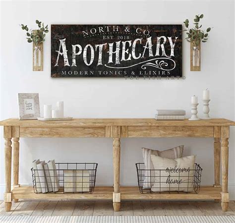 Apothecary Personalized Sign Modern Tonics & Elixers - ToeFishArt