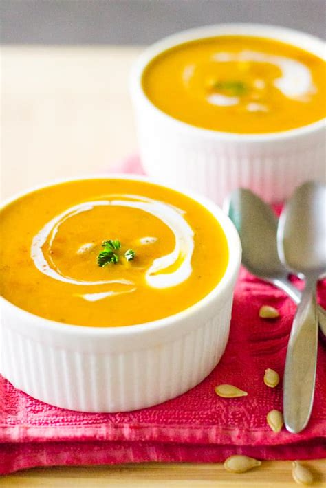 Vegan Creamy Pumpkin Soup (Mom's Recipe) - Jessica in the Kitchen