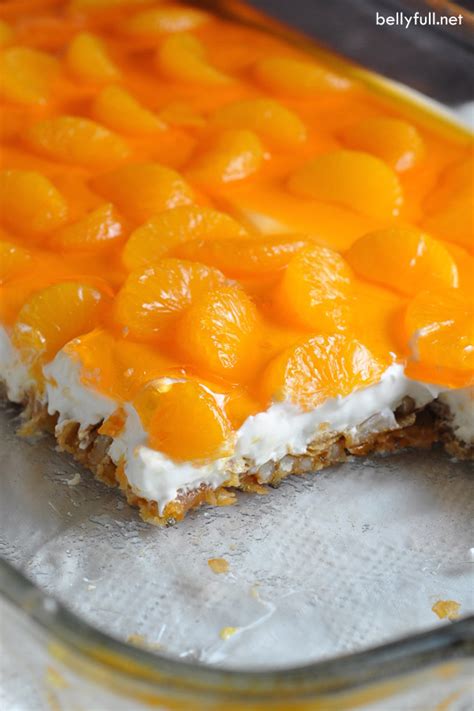 MANDARIN ORANGE PRETZEL DESSERT | THE KITCHEN FOOD