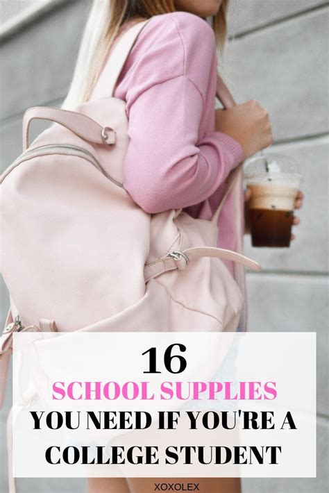 16 School Supplies Essential For College in 2020 | College school supplies, College backpack ...