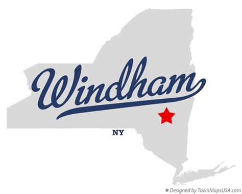 Map of Windham, NY, New York