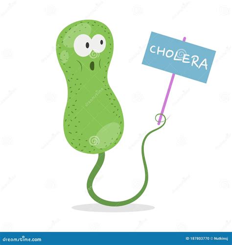 Cholera Cell Anatomy - Isolated On Black Stock Image | CartoonDealer.com #43059565