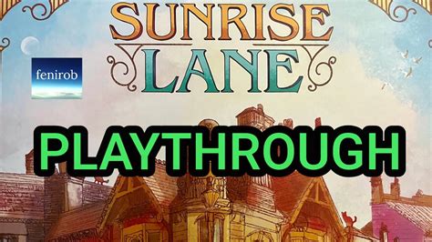 Sunrise Lane Board Game | Playthrough - YouTube