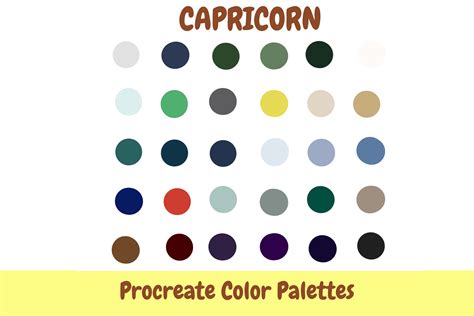 Capricorn Zodiac Color Palette Procreate | ubicaciondepersonas.cdmx.gob.mx