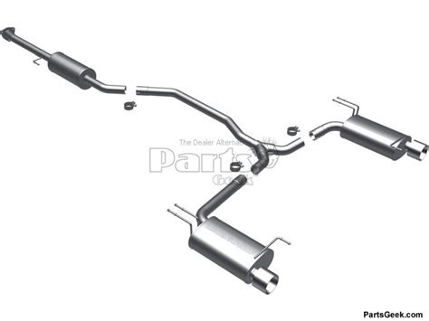 Honda Accord Exhaust System - Cat Back Exhaust - Borla Magnaflow - 2014 2015 14 15 - PartsGeek