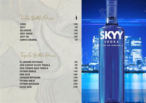 Menu at Summit Grill and Sky Bar Menlyn, Pretoria