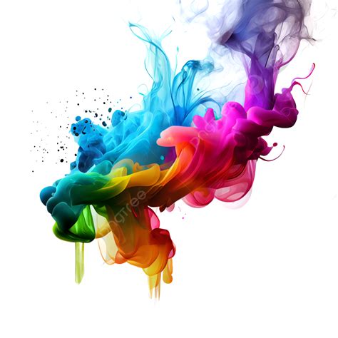 Rainbow Colored Ink Smoke Effect, Ink Smoke, Smoke Effect, Effect PNG Transparent Clipart Image ...