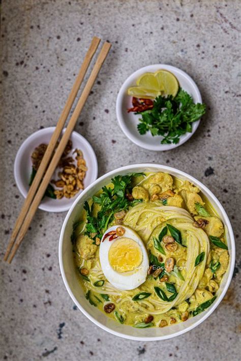 Burmese Khow Suey (Curried Noodle Soup) Recipe | The take it easy chef