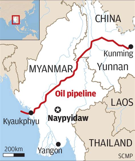 Myanmar pipeline gives China faster supply of oil from Middle East ...