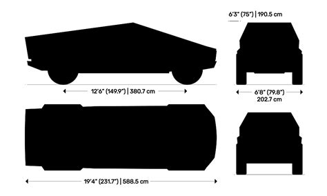 Tesla Cybertruck Dimensions & Drawings | Dimensions.com