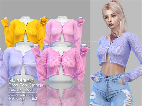 Nitropanic Crop Top Cardigan - Gamer 4 Everbr