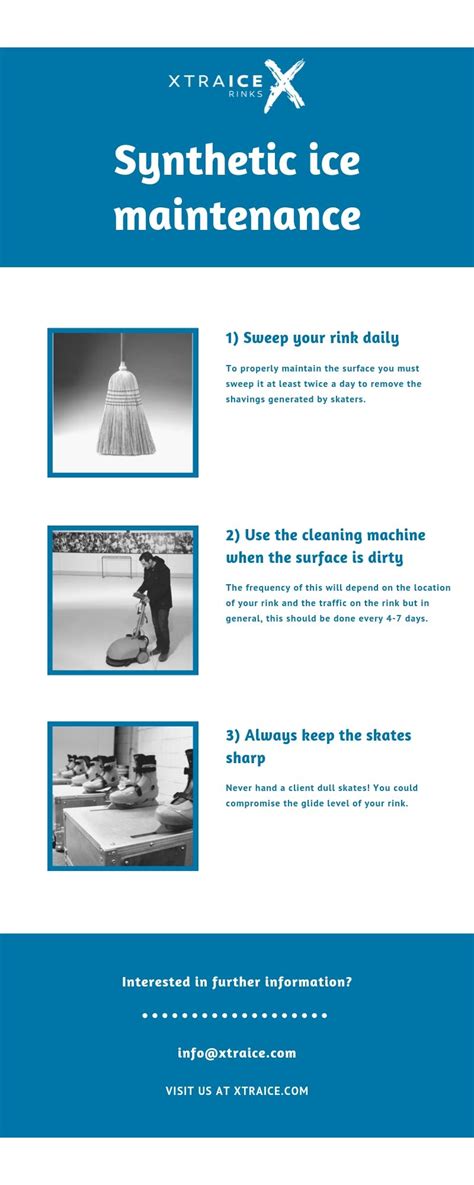 Synthetic ice maintenance | How to clean your ice rink?