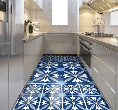 mosaïque Helena runner mosaic vinyl flooring - TenStickers