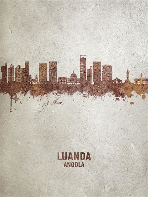 Luanda Angola Skyline #89 Digital Art by Michael Tompsett - Pixels